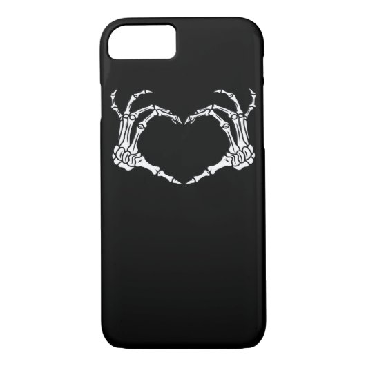 Coques Case-Mate iPhone Skeleton Coeur main Halloween Design (Dos)