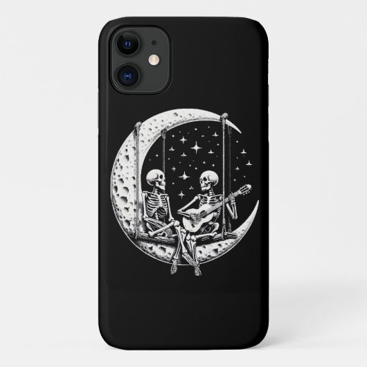 Coques Case-Mate iPhone Skeleton Couple Moon Guitare (Dos)