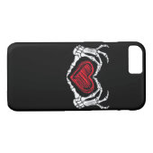 Coques Case-Mate iPhone Skeleton des mains du coeur (Dos (Horizontal))