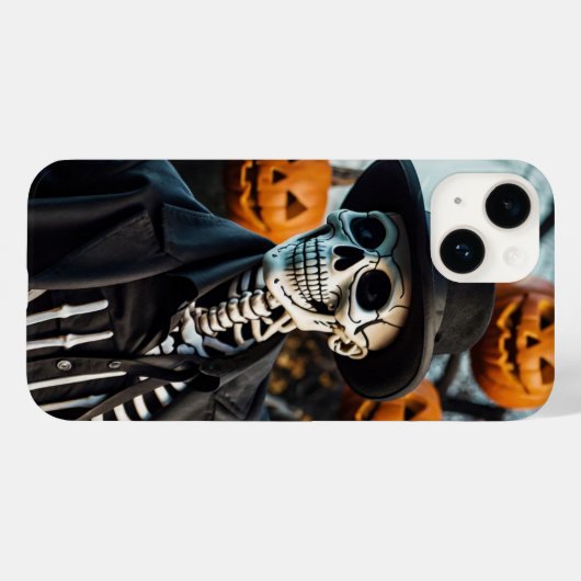 Coques Case-Mate iPhone Skeleton Halloween Tee (Verso (horizontal))