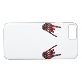 Coques Case-Mate iPhone Skeleton Hand Heart Roll & Red Classic (Dos (Horizontal))