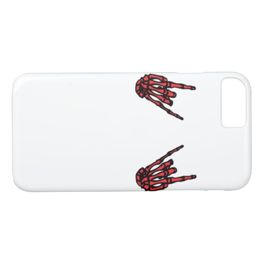 Coques Case-Mate iPhone Skeleton Hand Heart Roll & Red Classic (Dos (Horizontal))