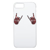 Coques Case-Mate iPhone Skeleton Hand Heart Roll & Red Classic (Dos)