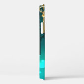 Coques Case-Mate iPhone Skeleton Keys on Green Background (Verso / Droite)