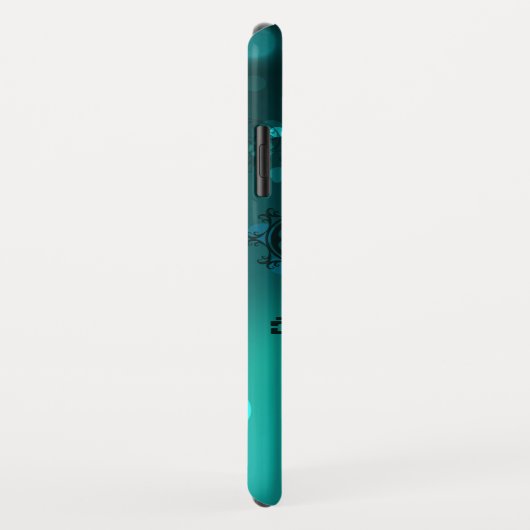 Coques Case-Mate iPhone Skeleton Keys on Green Background (Dos/Droite)
