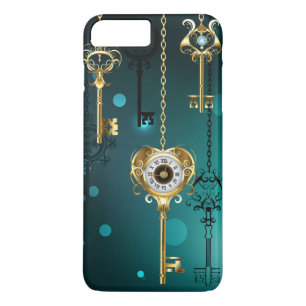 Case-Mate iPhone Case Skeleton Keys on Green Background