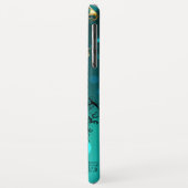 Coques Case-Mate iPhone Skeleton Keys on Green Background (Dos/Gauche)