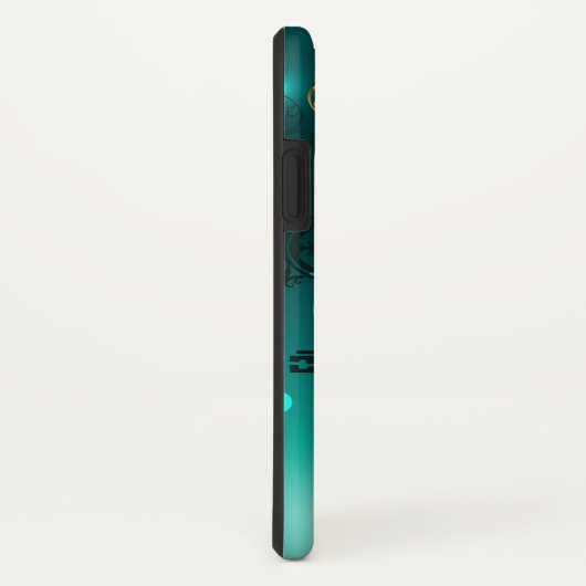 Coques Case-Mate iPhone Skeleton Keys on Green Background (Dos/Droite)