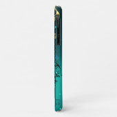 Coques Case-Mate iPhone Skeleton Keys on Green Background (Dos/Gauche)