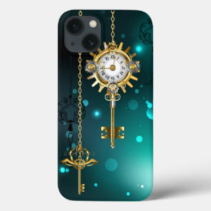 Case-Mate iPhone Case Skeleton Keys on Green Background