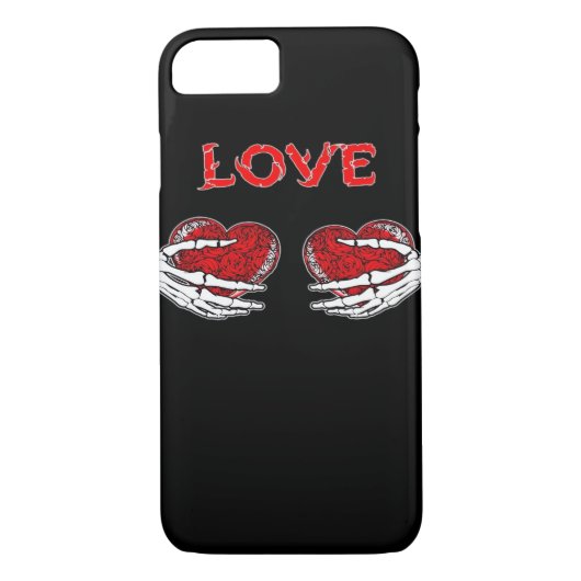 Coques Case-Mate iPhone Skeleton Mains Coeur Drôle Design (Dos)