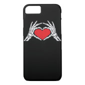 Coques Case-Mate iPhone Skeleton Met Un Coeur Rouge Classique (Dos)