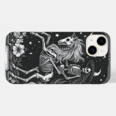 Coques Case-Mate iPhone Skeleton Riding Unicorn Skeleton Tarot Card (Verso (horizontal))