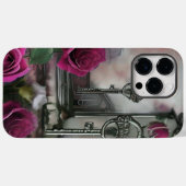 Coques Case-Mate iPhone Skeleton Roses clés Imaginaire Art (Verso (horizontal))