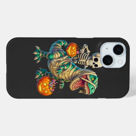 Coques Case-Mate iPhone Skeleton Whimsical équitation maman T-Rex Hallowee (Verso (horizontal))