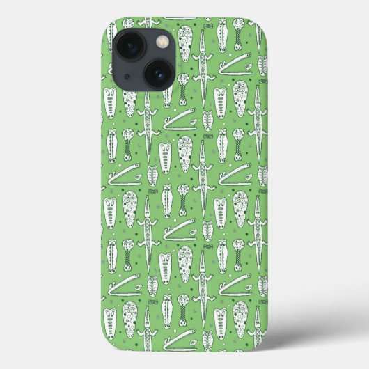 Coques Case-Mate iPhone Sketch Crocodile (Verso)