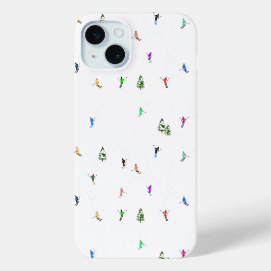 Coques Case-Mate iPhone Ski alpin d'hiver Ski Ski Ski Motif (Verso)