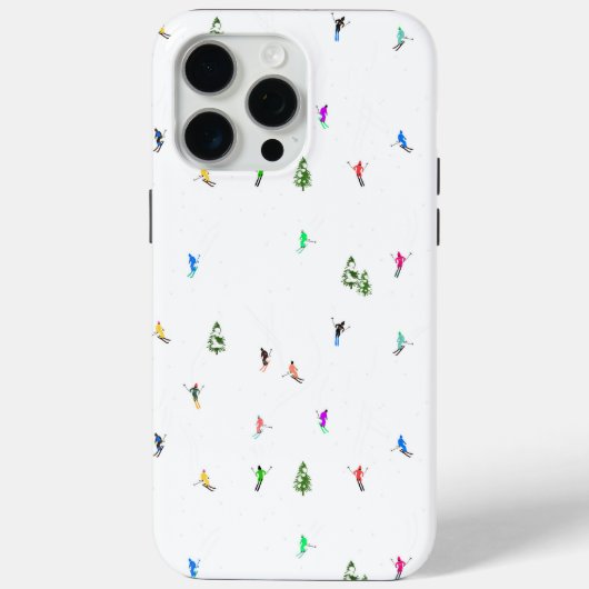Coques Case-Mate iPhone Ski alpin d'hiver Ski Ski Ski Motif (Verso)
