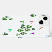Coques Case-Mate iPhone Ski alpin Ski Ski Arbres d'hiver (Verso (horizontal))