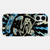 Coques Case-Mate iPhone Ski de l'enfer - Halloween Skeleton Skateboard (Verso (horizontal))
