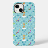Coques Case-Mate iPhone Ski d'hiver Damask (Verso)