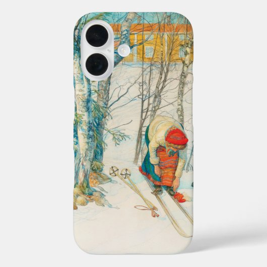 Coques Case-Mate iPhone Ski d'hiver par Carl Larsson (Verso)