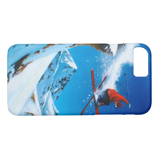 Coques Case-Mate iPhone Ski extrême (Dos (Horizontal))
