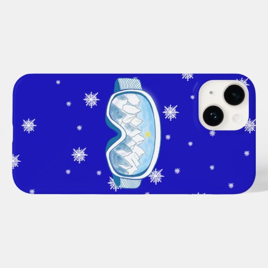 Coques Case-Mate iPhone Ski Goggers Snowflake Dance (Verso (horizontal))