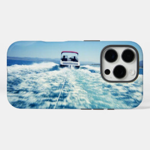 Coques iPhone 16 Pro Ski nautique derrière un paysage de bateau rapide