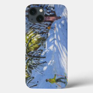 Etui iPhone Case-Mate Ski par la La Clusaz 2012 en bois