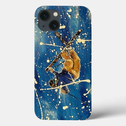 Coques Case-Mate iPhone Ski saut splatter art (Verso)