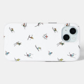 Coques Case-Mate iPhone Skieurs d'hiver en action Motif (Verso (horizontal))