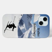 Coques Case-Mate iPhone Skiing Mountain Scene personalize (Verso (horizontal))