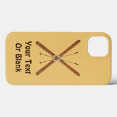 Coques Case-Mate iPhone Skis De Fond Et Polonais (Verso (horizontal))