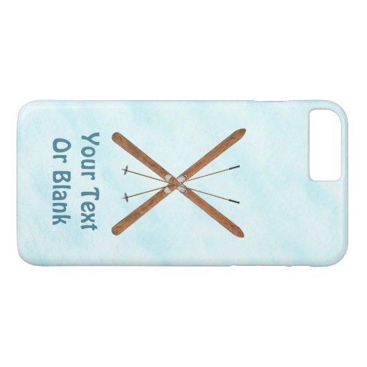 Coques Case-Mate iPhone Skis De Fond Sur Neige (Dos (Horizontal))