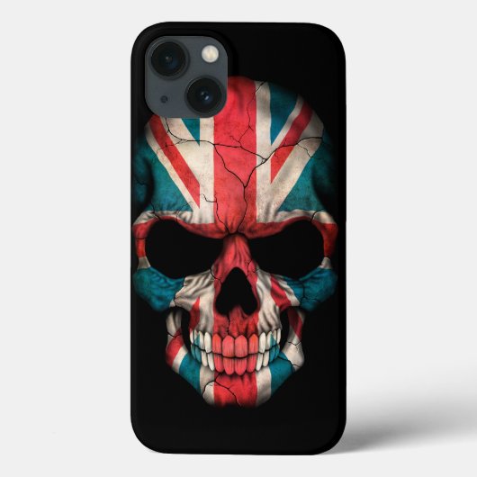 Coques Case-Mate iPhone Skull on Black (Verso)
