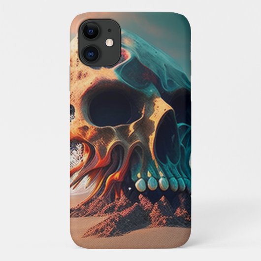 Coques Case-Mate iPhone Skull on the beach (Dos)