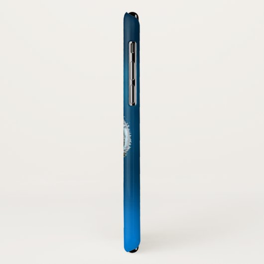 Coques Case-Mate iPhone SKULL RIDERS MONOGRAMME bleu (Dos/Gauche)