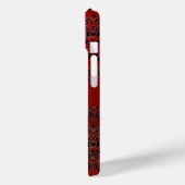 COQUES Case-Mate iPhone SKULL RIDERS RED BLACK DAMASK (Verso / Gauche)