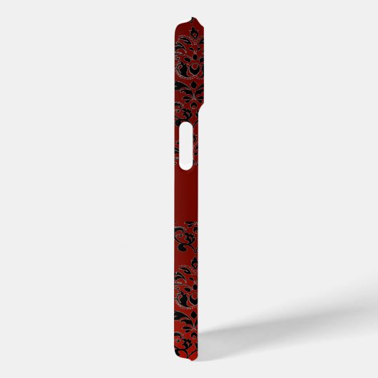COQUES Case-Mate iPhone SKULL RIDERS RED BLACK DAMASK (Verso / Droite)