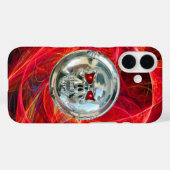 Coques Case-Mate iPhone SKULL RIDERS rouge gris doux (Verso (horizontal))