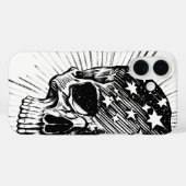 Coques Case-Mate iPhone Skull & Stars II (Verso (horizontal))