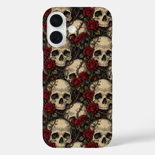 Coques Case-Mate iPhone Skulls and Briar Rose (Verso)