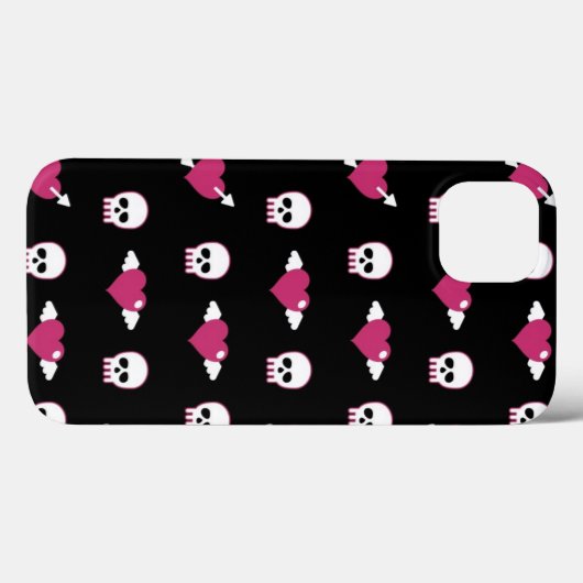 Coques Case-Mate iPhone Skulls and hearts (Verso (horizontal))