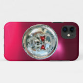 Coques Case-Mate iPhone SKULT RIDERS MONOGRAM rose (Dos (Horizontal))