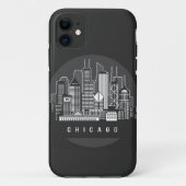 Coques Case-Mate iPhone Skyline de l'Illinois (Dos)