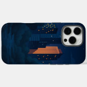 Coques Case-Mate iPhone Skyline de nuit (Verso (horizontal))