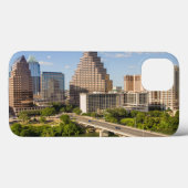 Coques Case-Mate iPhone Skyline du centre-ville sur Lady Bird Lake (Verso (horizontal))