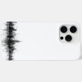 Coques Case-Mate iPhone Skyline noir et blanc (Verso (horizontal))