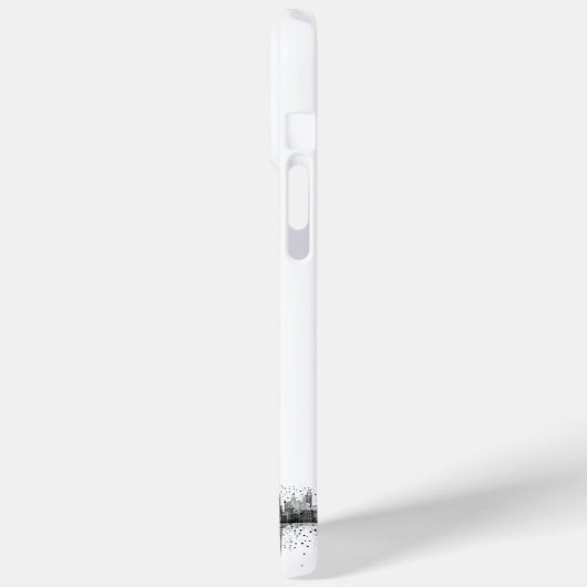 Coques Case-Mate iPhone Skyline noir et blanc (Verso / Gauche)